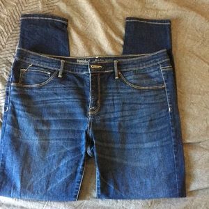 Dark wash mid rise jeggings size 14 reg